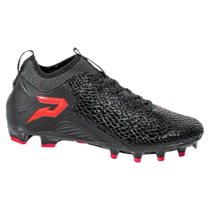 Quantum Speed: Football Cleats - Black Cobra Skin