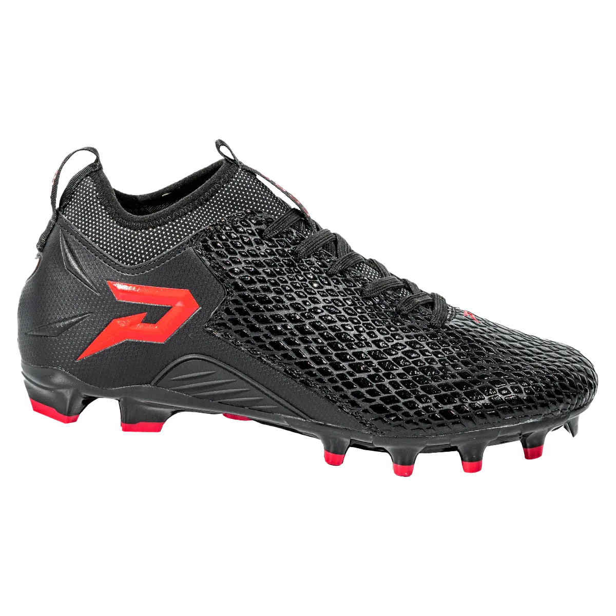 Quantum Speed: Football Cleats - Black Cobra Skin