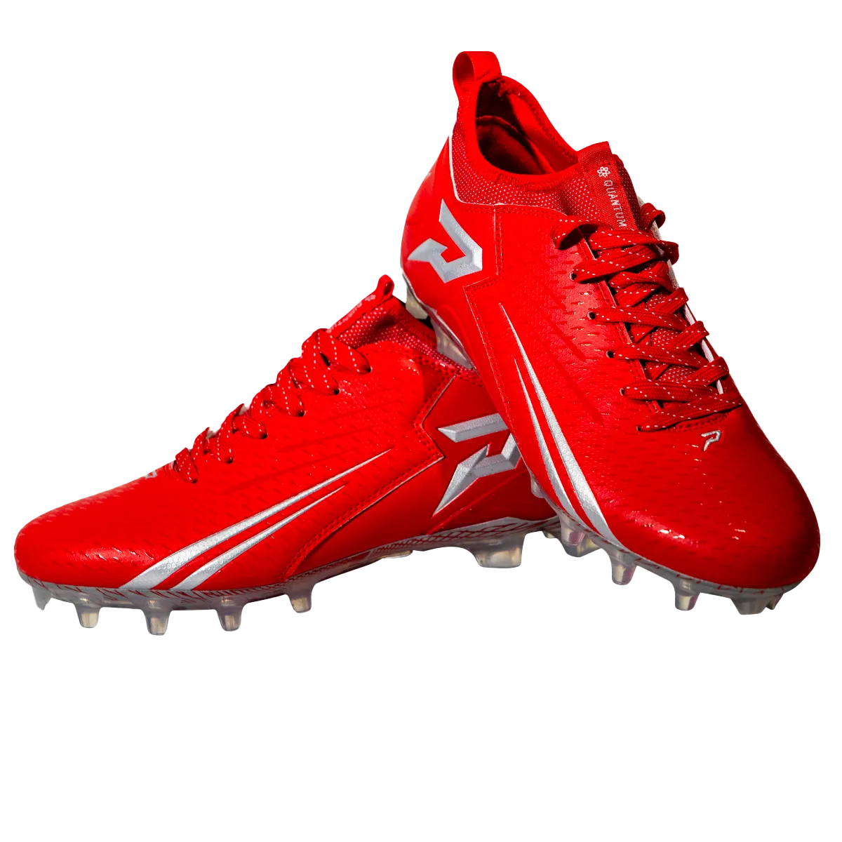 Quantum Speed: Football Cleats - Red - Team Colors