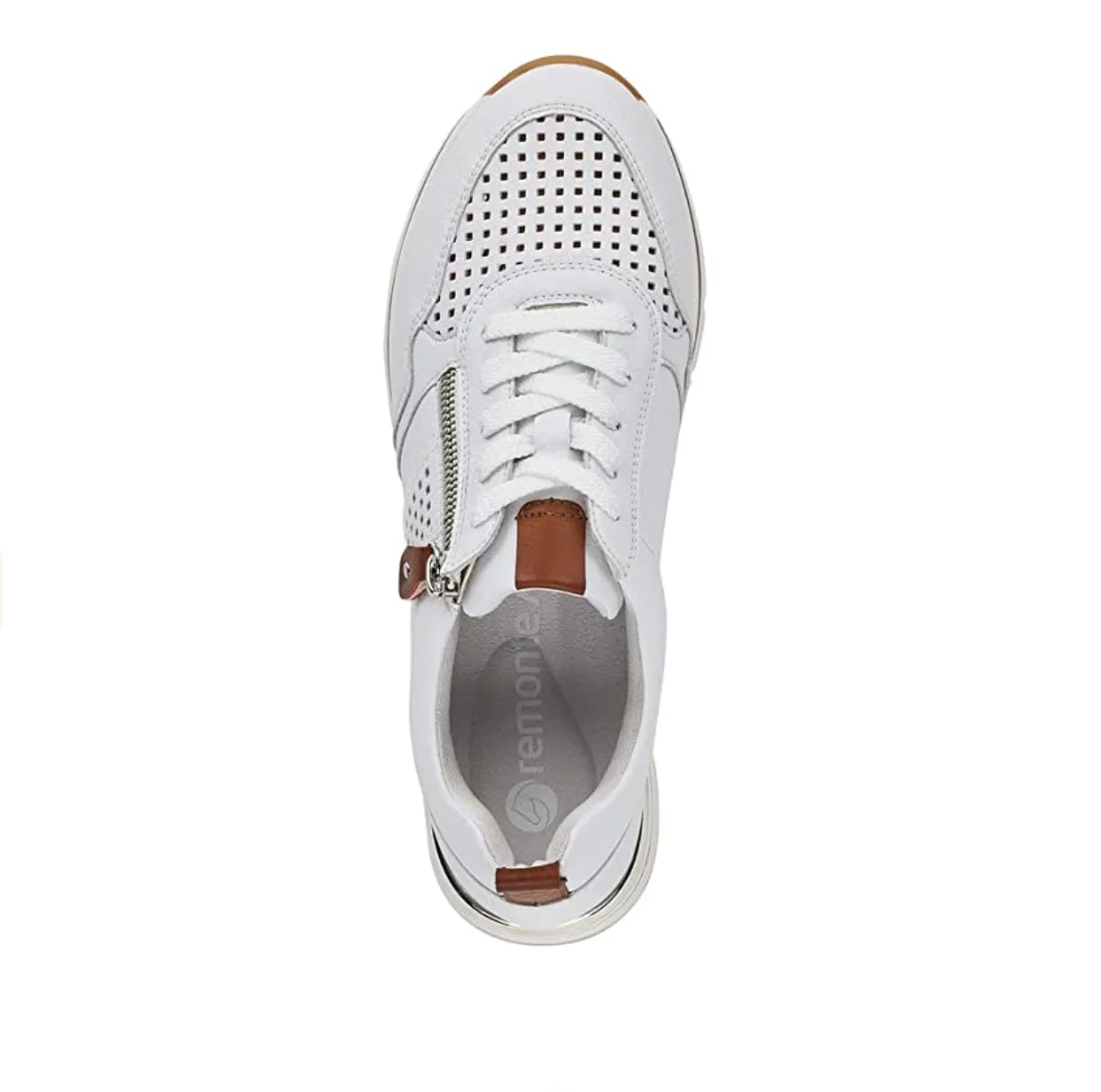 Remonte Womens Fashion Trainers - White