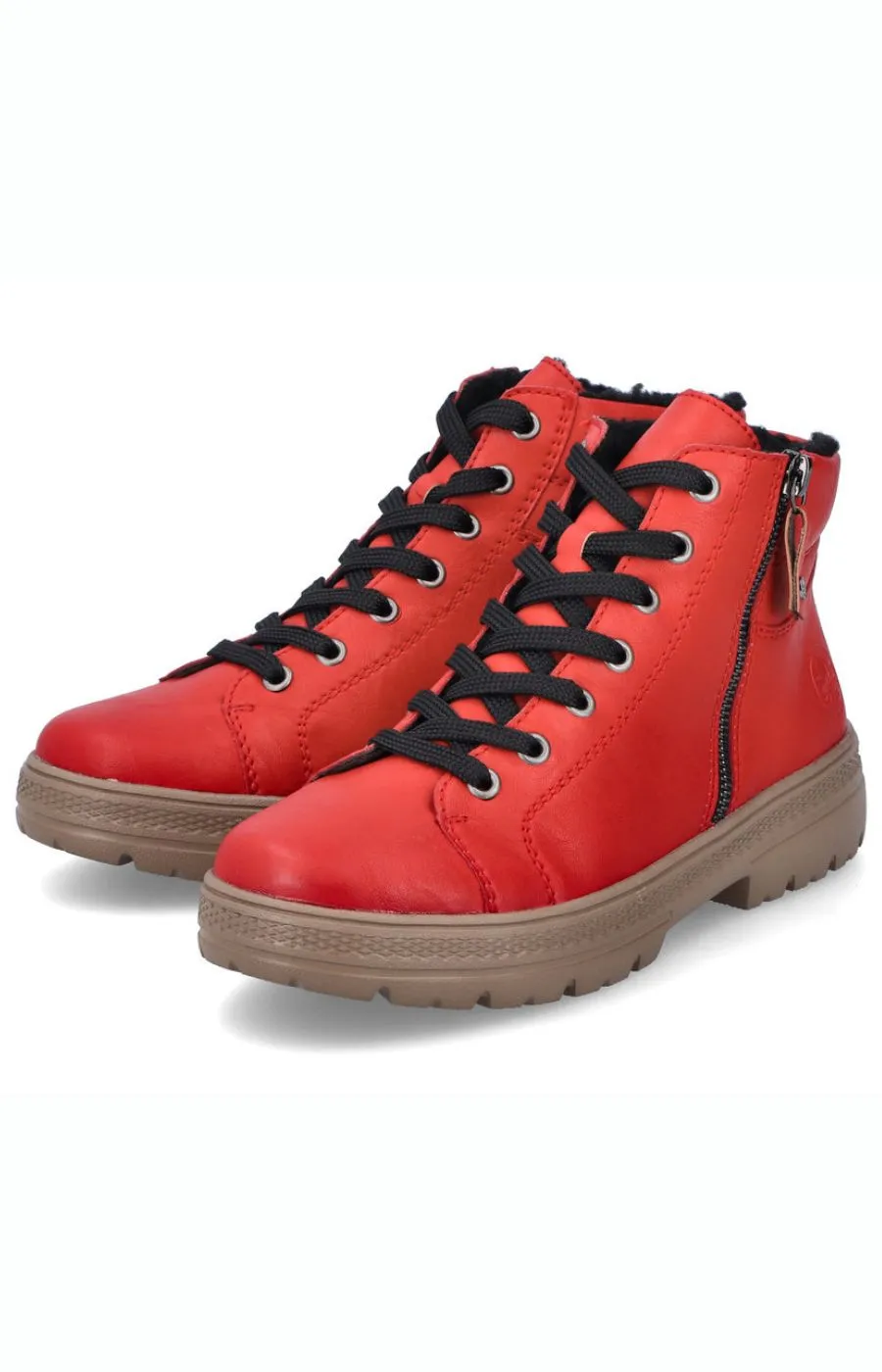 Rieker Ankle Boots in Red