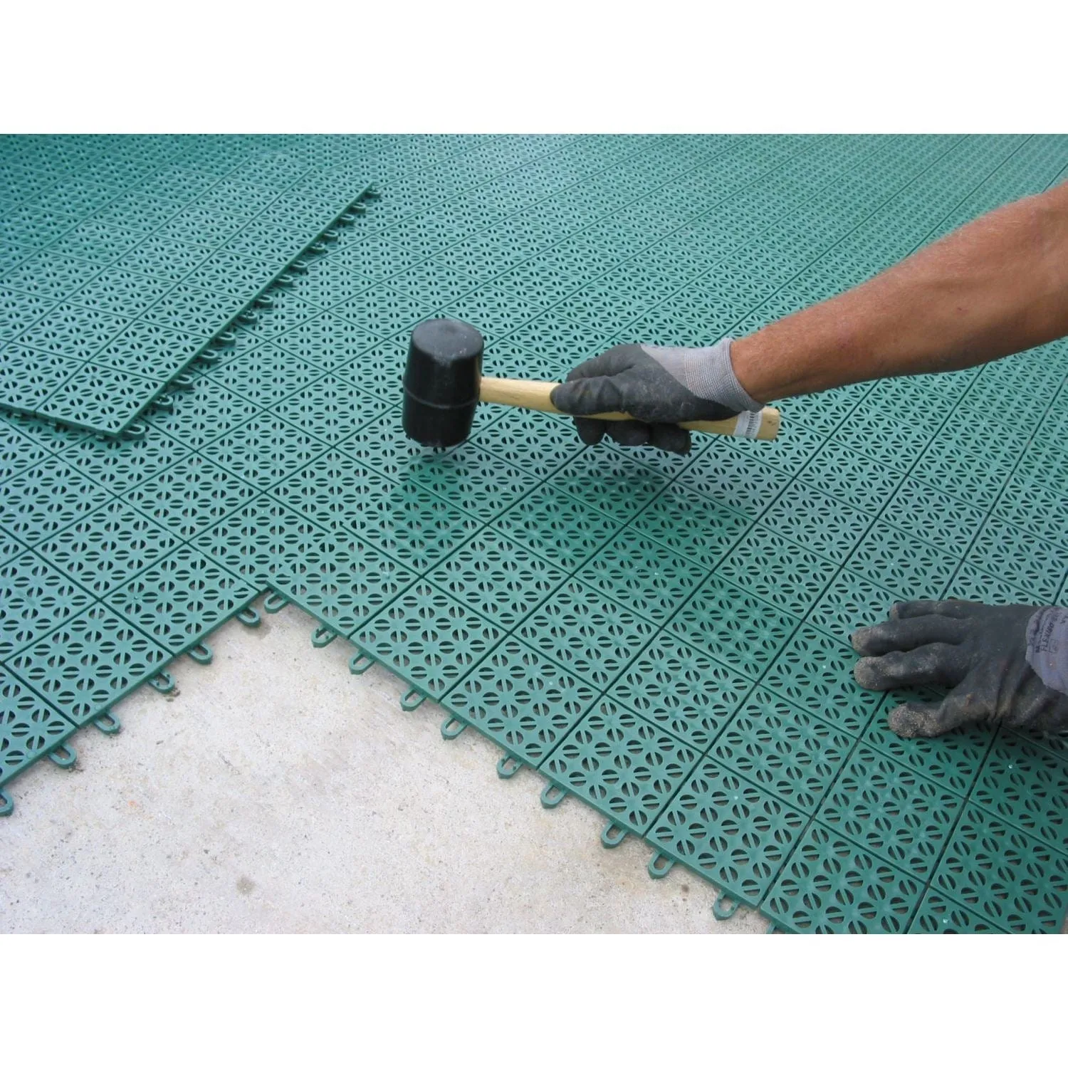 Riverstone | MONT Patio Greenhouse Interlocking Flooring System - 13 Tiles Kit