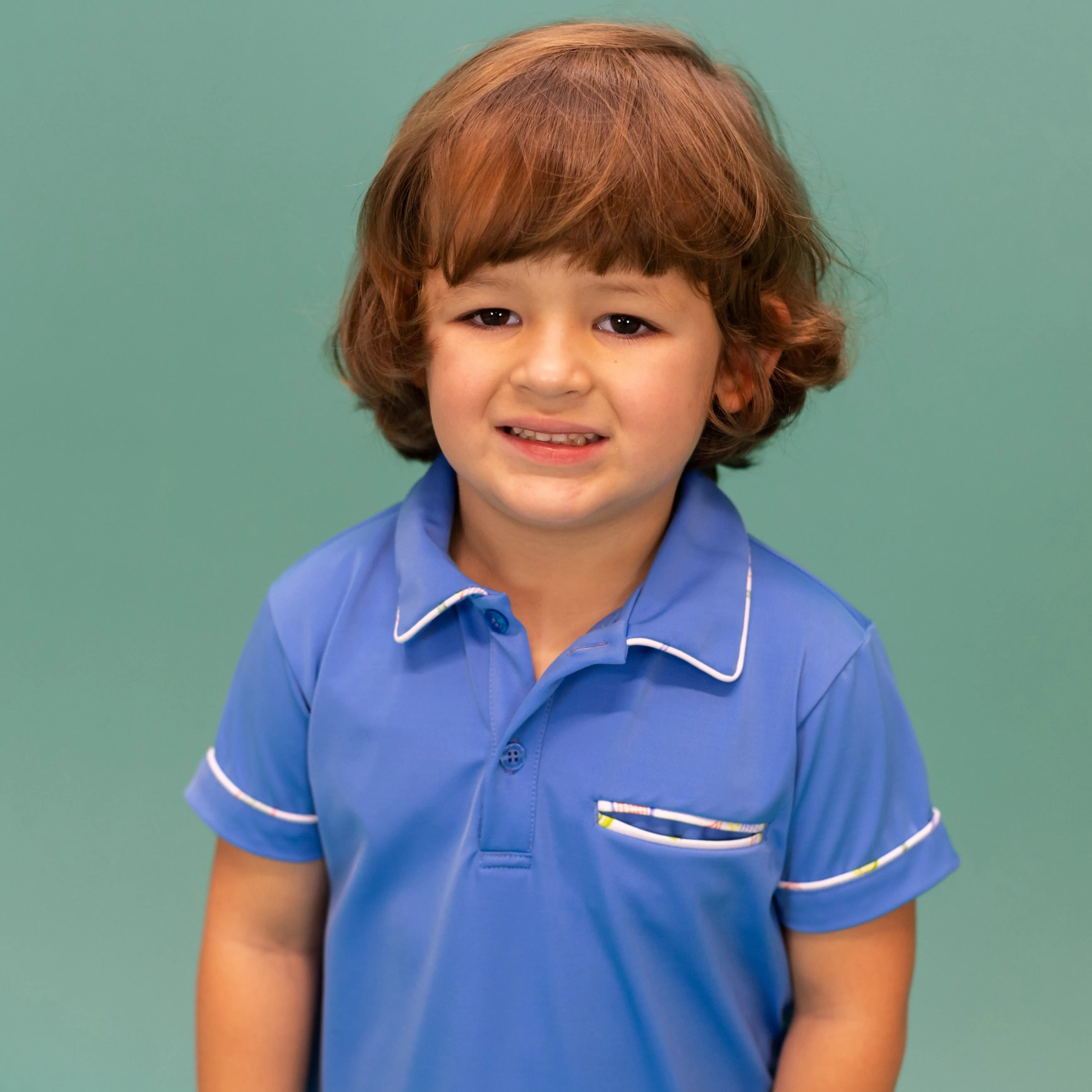 Roger Boy Polo Shirt - Blue