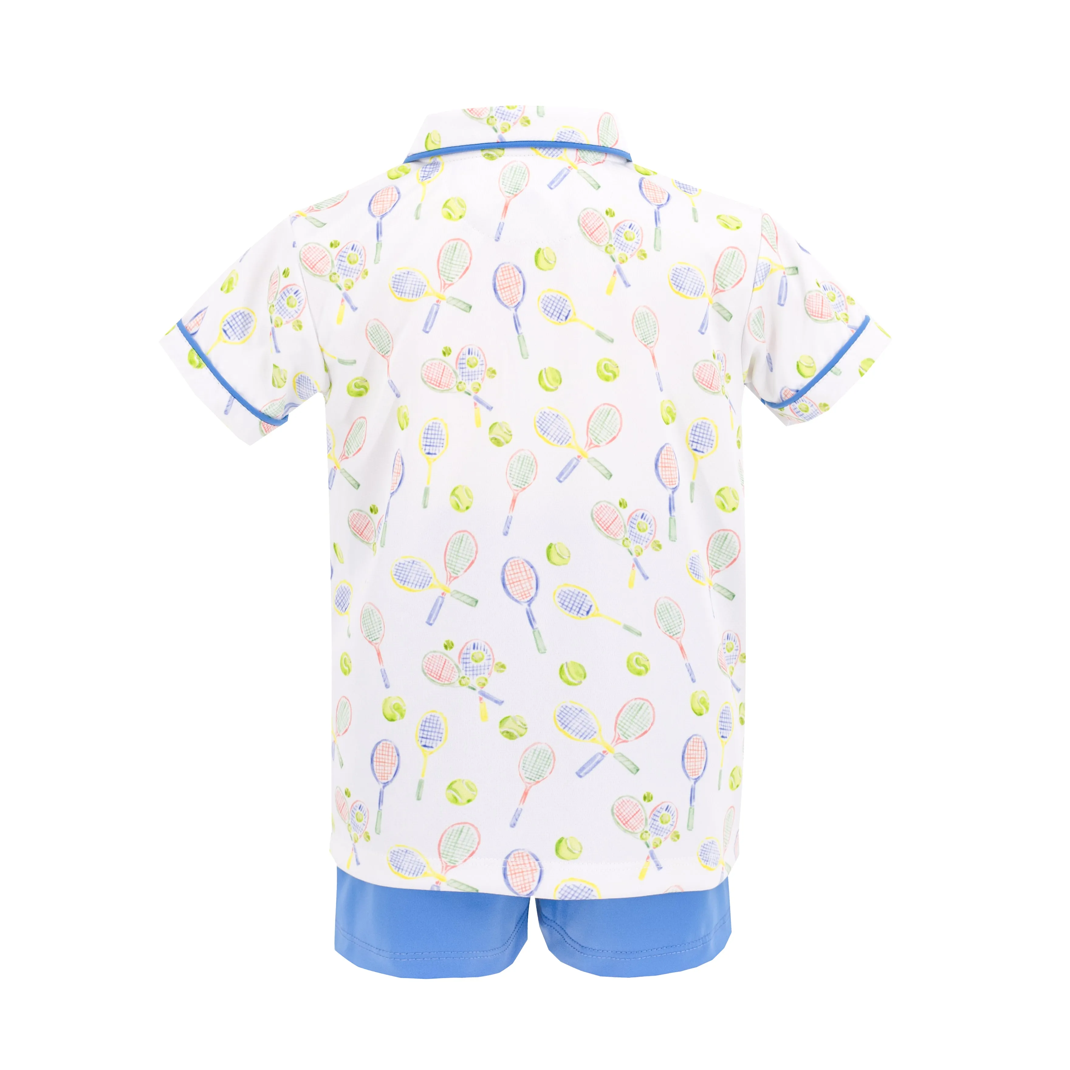 Roger Boy Polo Shirt - Racket Print