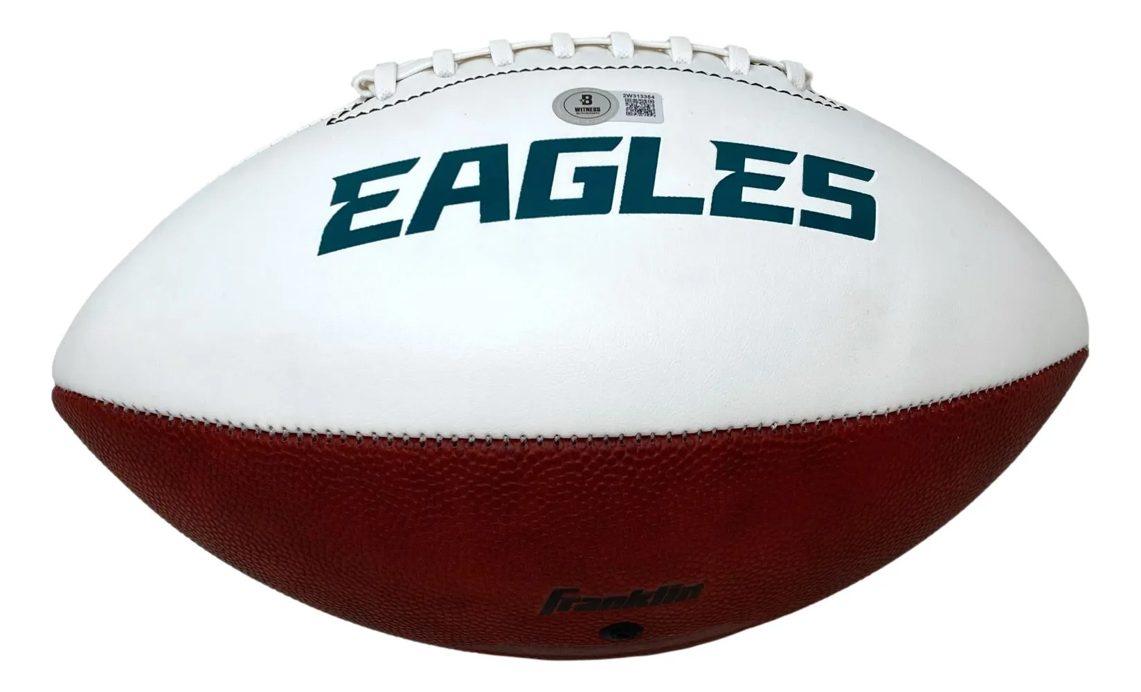 Ron Jaworski Signed Philadelphia Eagles Logo Football BAS