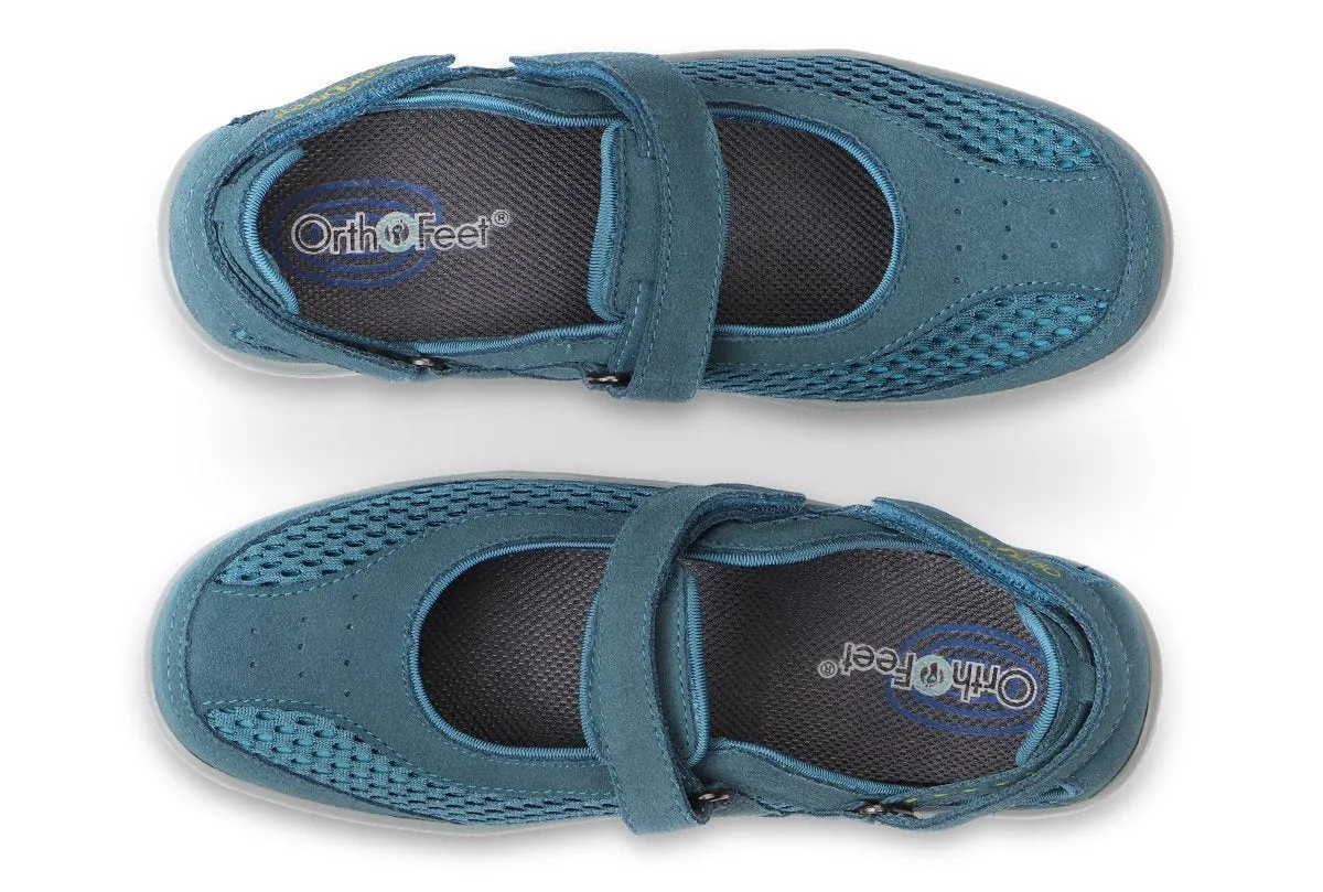 Sanibel-Blue Mary Jane Shoes