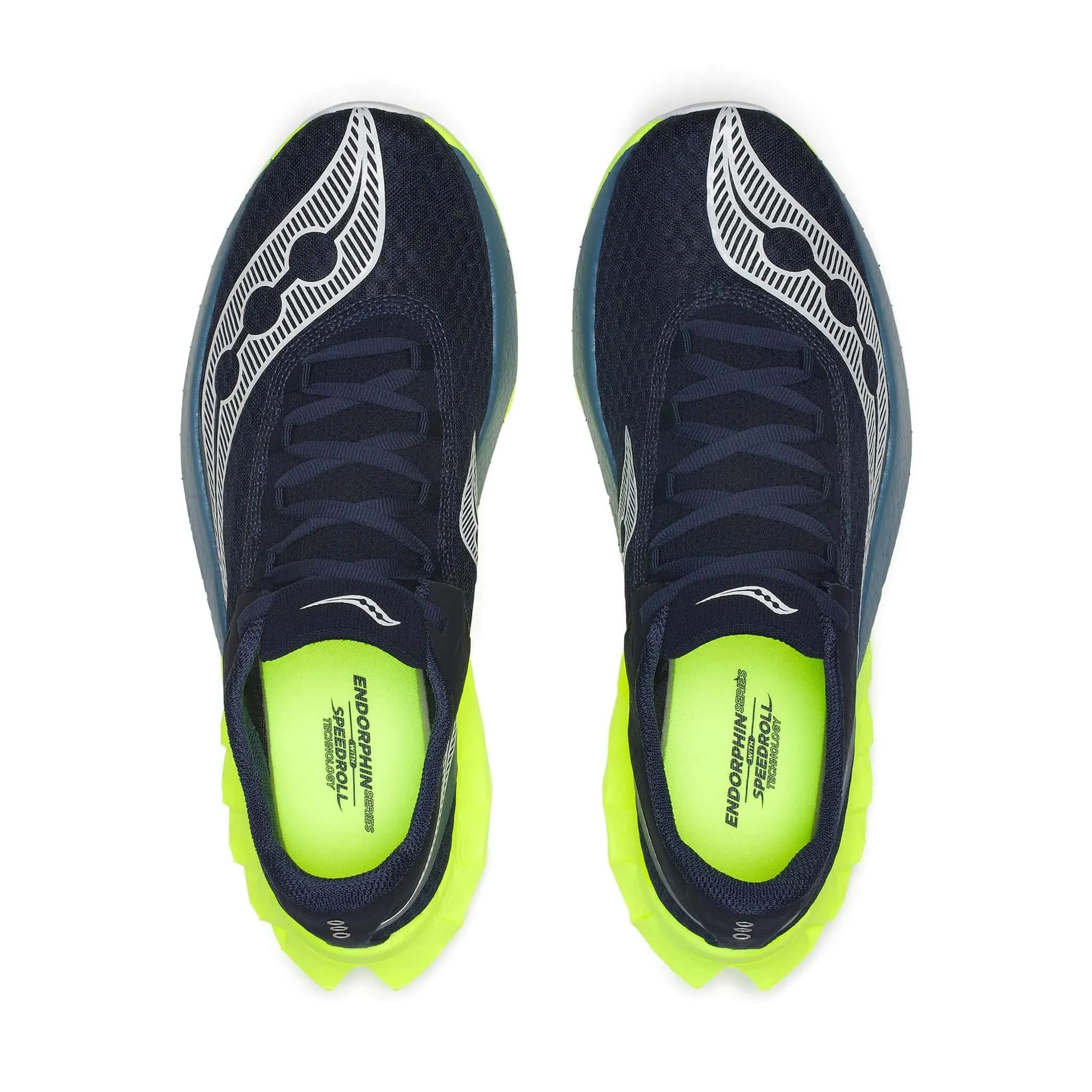 Saucony | Men's Endorphin Pro 4 Running Shoes - Navy/Citron