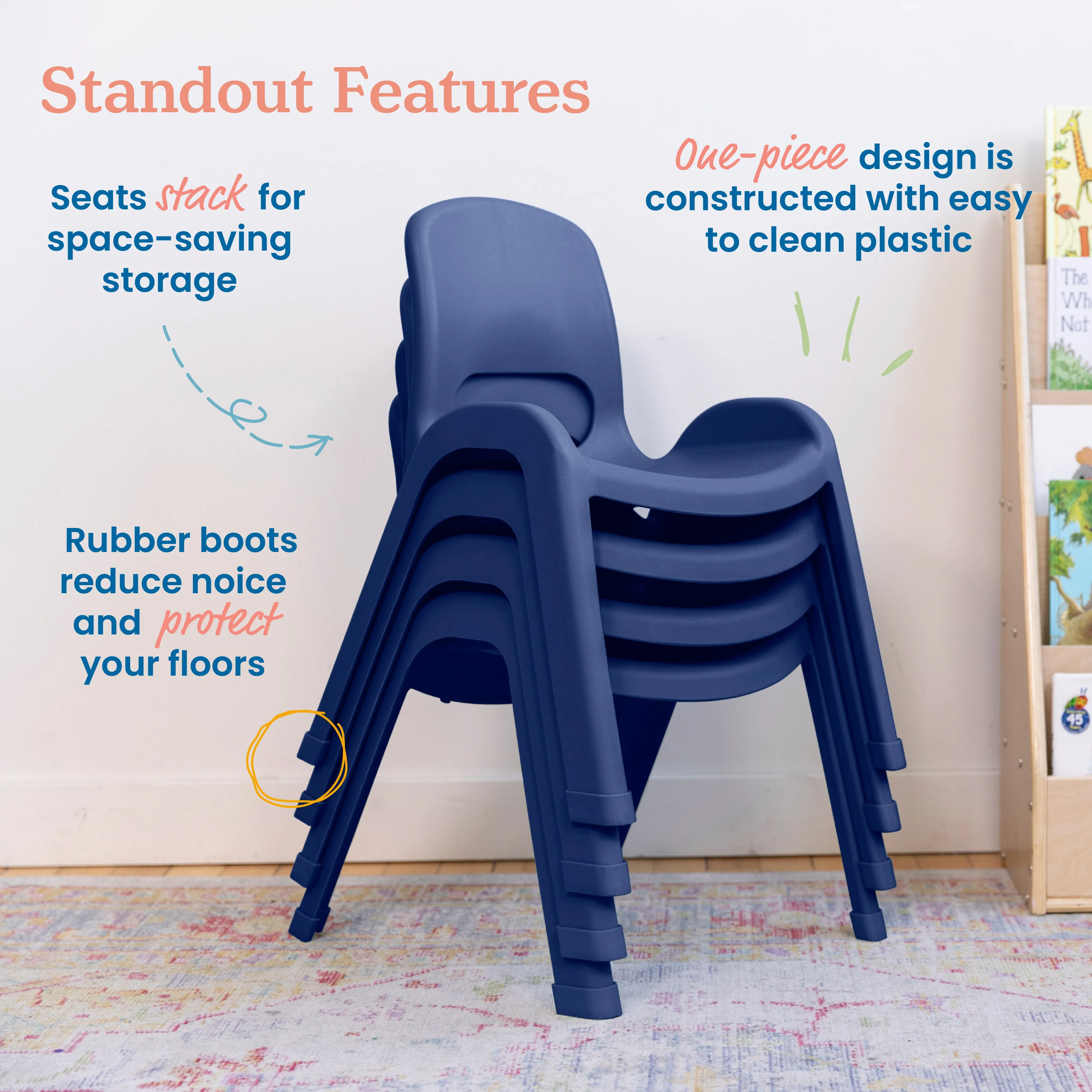 SitRight Chair, Classroom Seating, 4-Pack