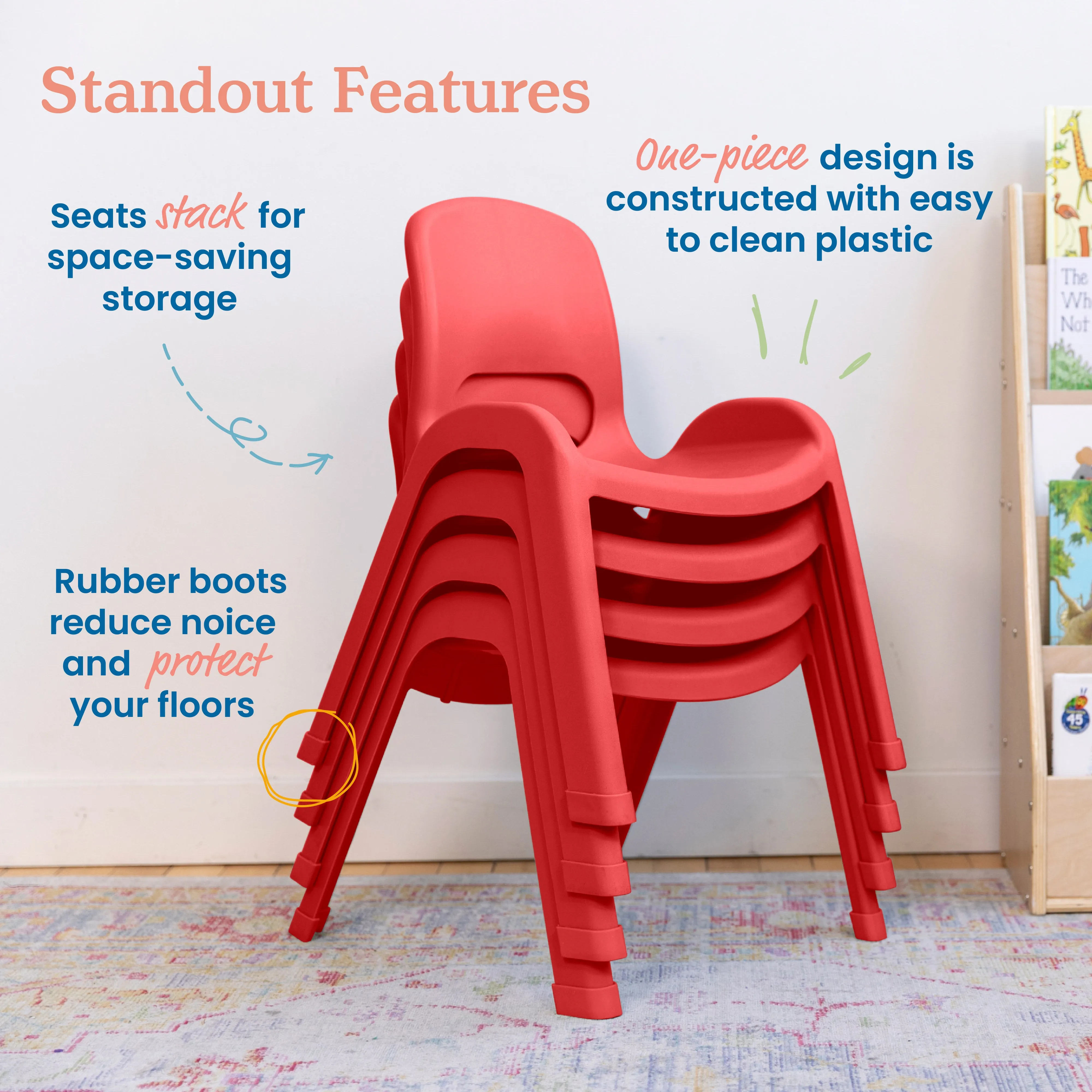 SitRight Chair, Classroom Seating, 4-Pack