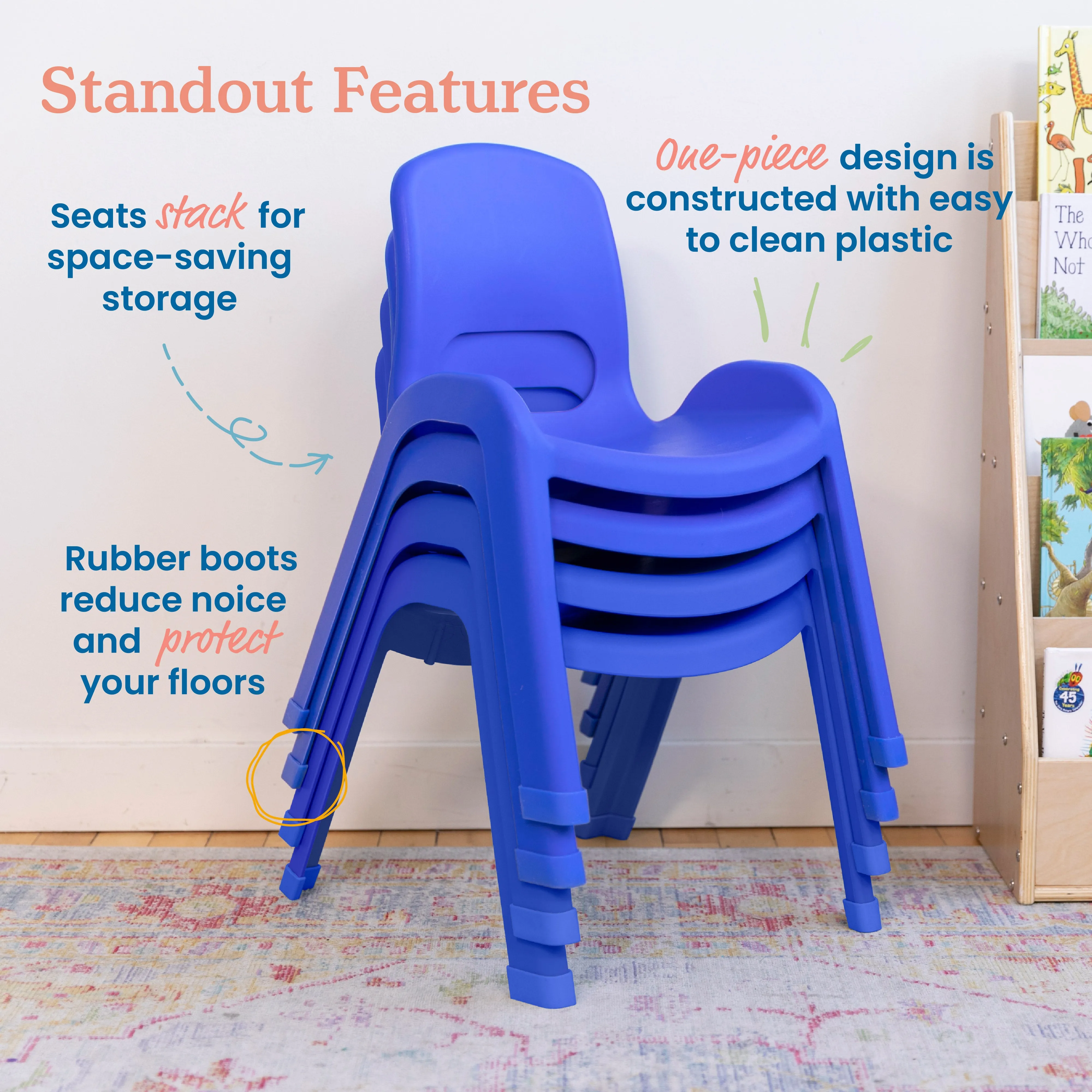 SitRight Chair, Classroom Seating, 4-Pack