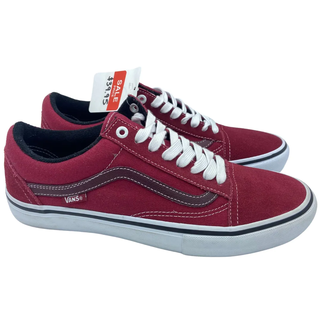 SLIGHTLY DISCOLORED Vans Old Skool Rumba Red / White Skate Shoes NO BOX*