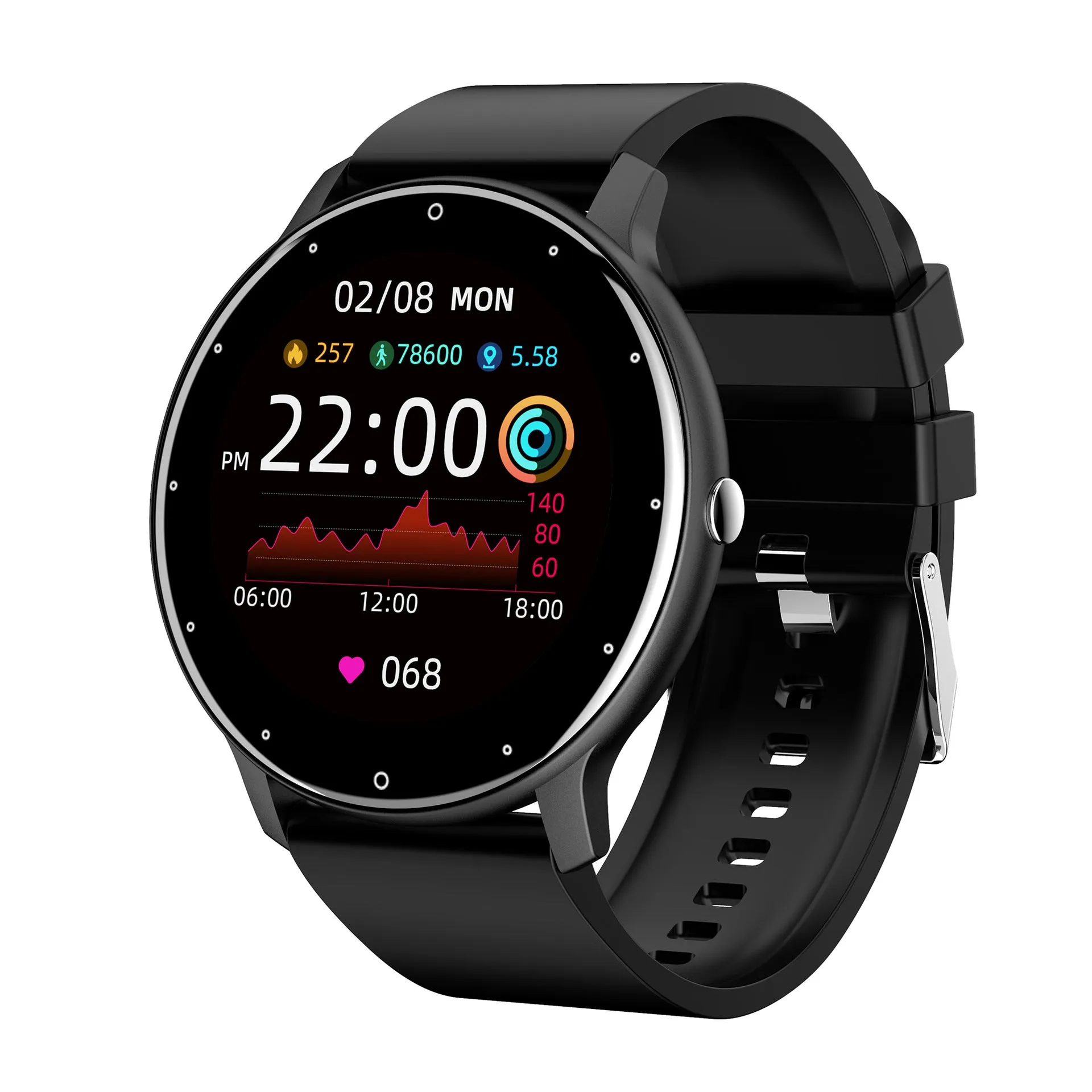 Smart Watch Heart Rate Blood Pressure Sleep Step Counting Sports Women Men Watch Ring