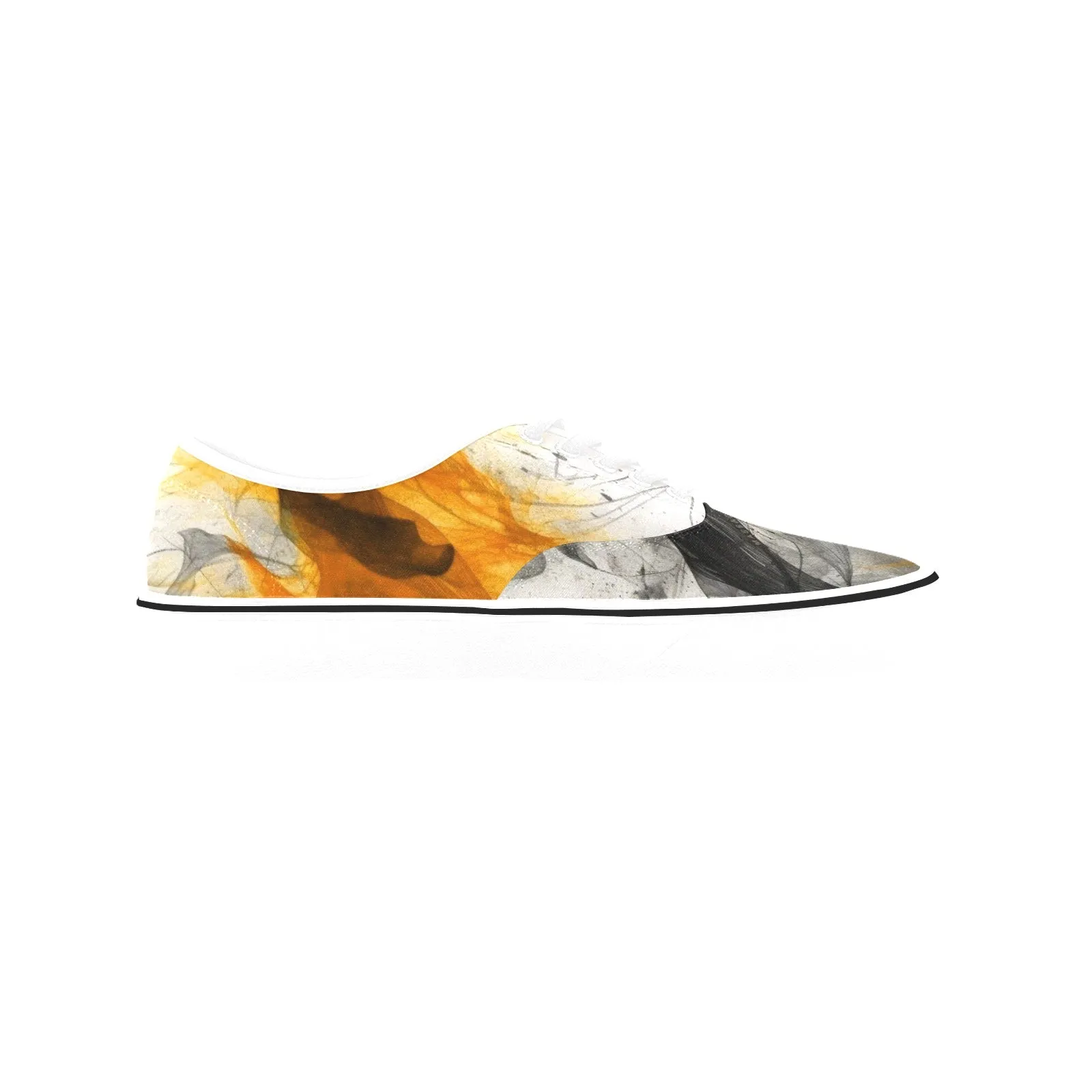 Smoke and Fire, Women's Classic Canvas Low Top Sneakers