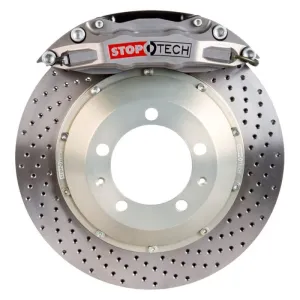 StopTech 01-07 BMW M3 BBK Front w/Trophy Anod ST-40 Calipers Drill 332x32mm Rotors Pads and SS Lines