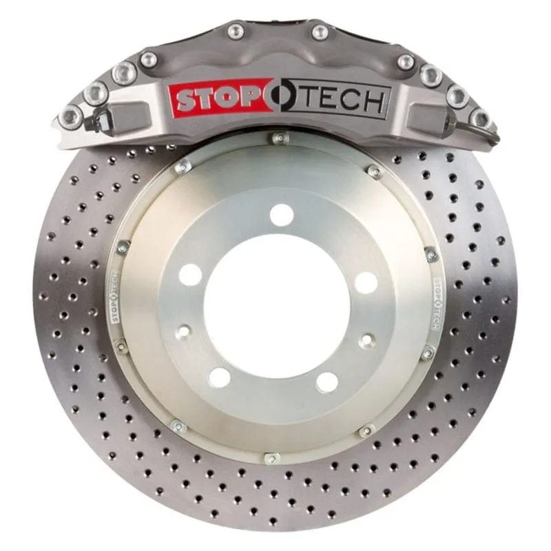 StopTech 14-15 BMW M3 / M4 Front BBK w/ Trophy Anodized ST-60 Calipers Drilled 380x32mm Rotor