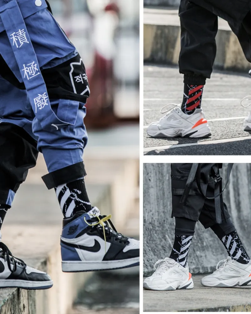 Street Basketball High Top Men's Socks