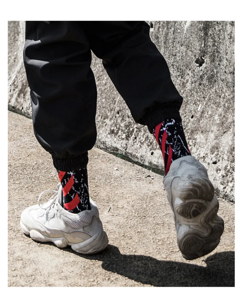 Street Basketball High Top Men's Socks