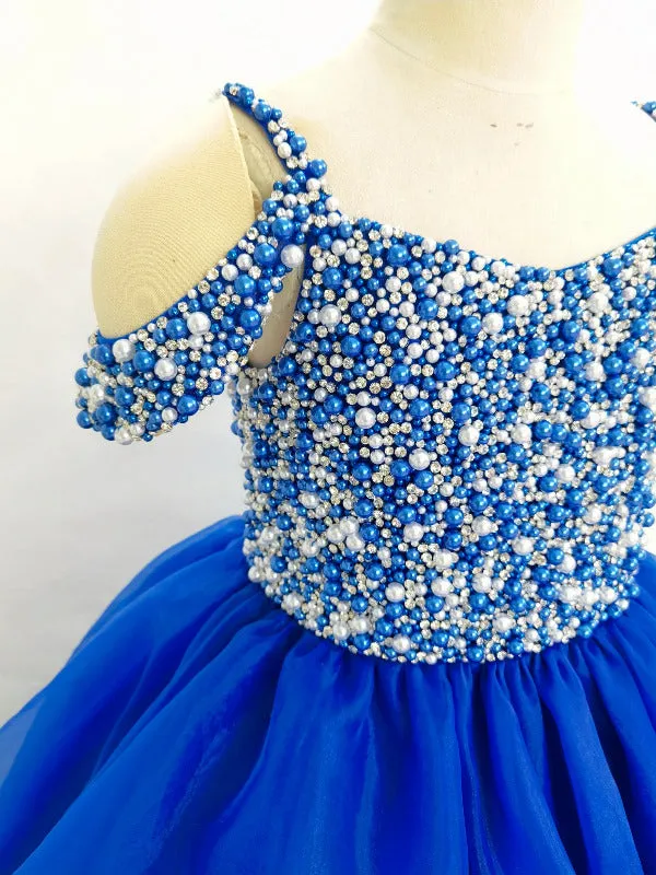 Stunning Little Girls Royal Pageant Ball Gown