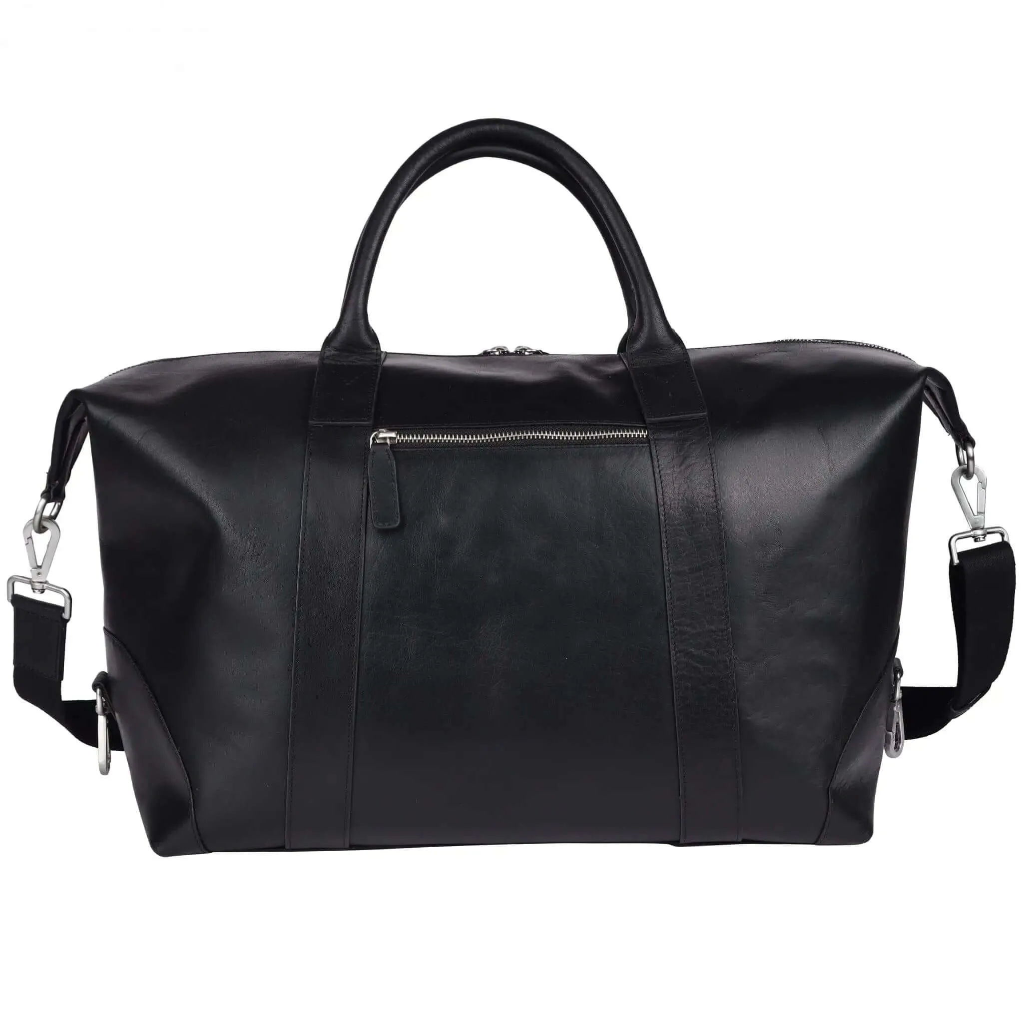 Stylish Black Duffle Bag: 28cm x 44cm x 22cm Dimensions