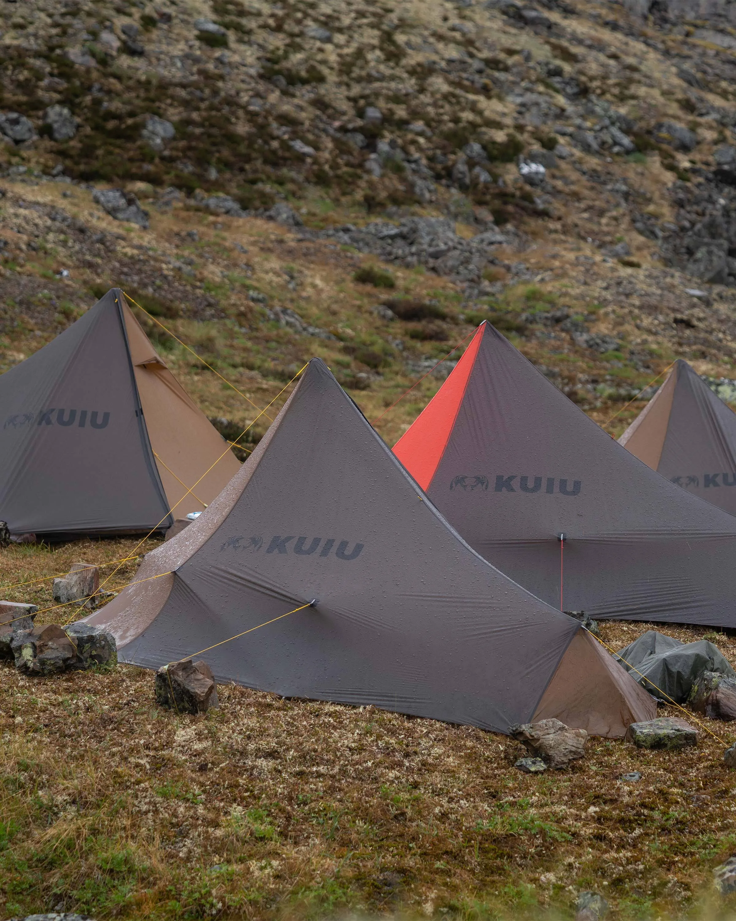 Summit Star 1 Person Tent Set | Gunmetal-Orange