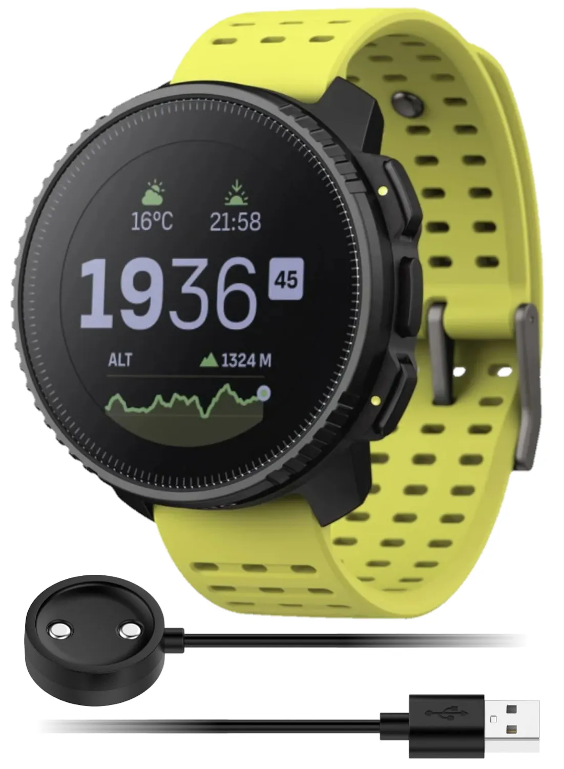 SUUNTO Vertical Adventure GPS Watch, Large Screen, Offline Maps, Solar Charging with Wearable4U Power Bank SQ Bundle