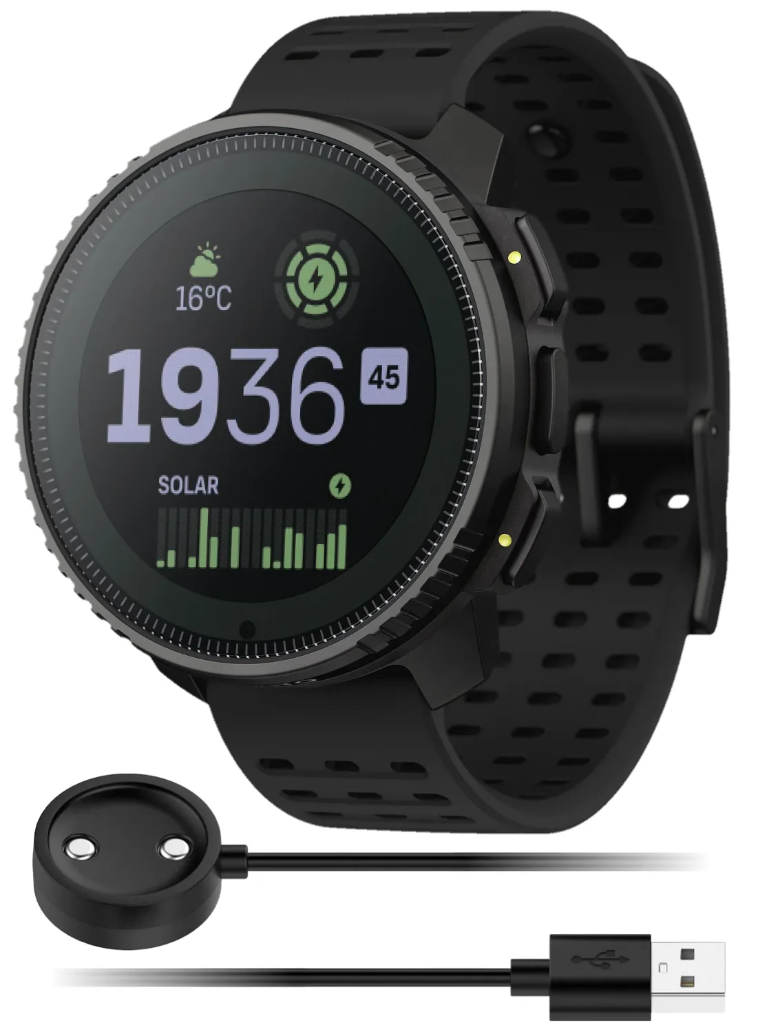 SUUNTO Vertical Adventure GPS Watch, Large Screen, Offline Maps, Solar Charging with Wearable4U Power Bank SQ Bundle