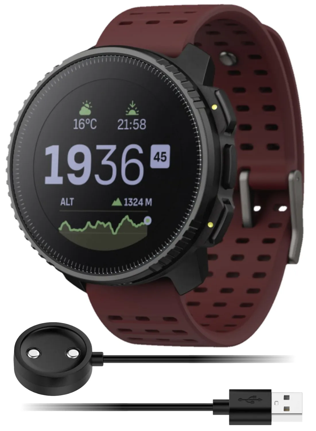 SUUNTO Vertical Adventure GPS Watch, Large Screen, Offline Maps, Solar Charging with Wearable4U Power Bank SQ Bundle