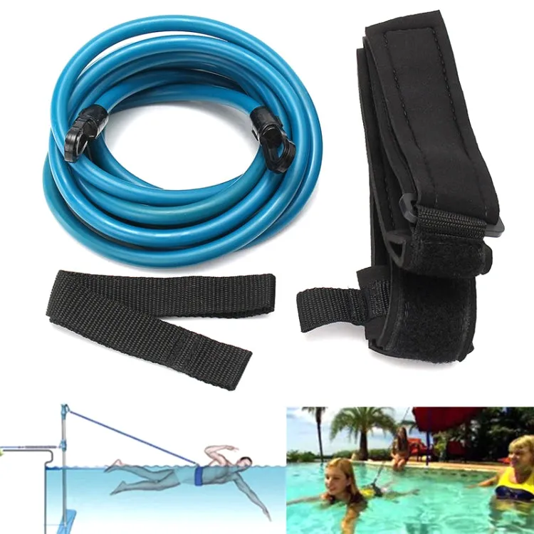 Swimming Resistance Strength Training Equipment Elastic Rope Swimming Equipment, Size:10 x 6 x 4m(Blue)