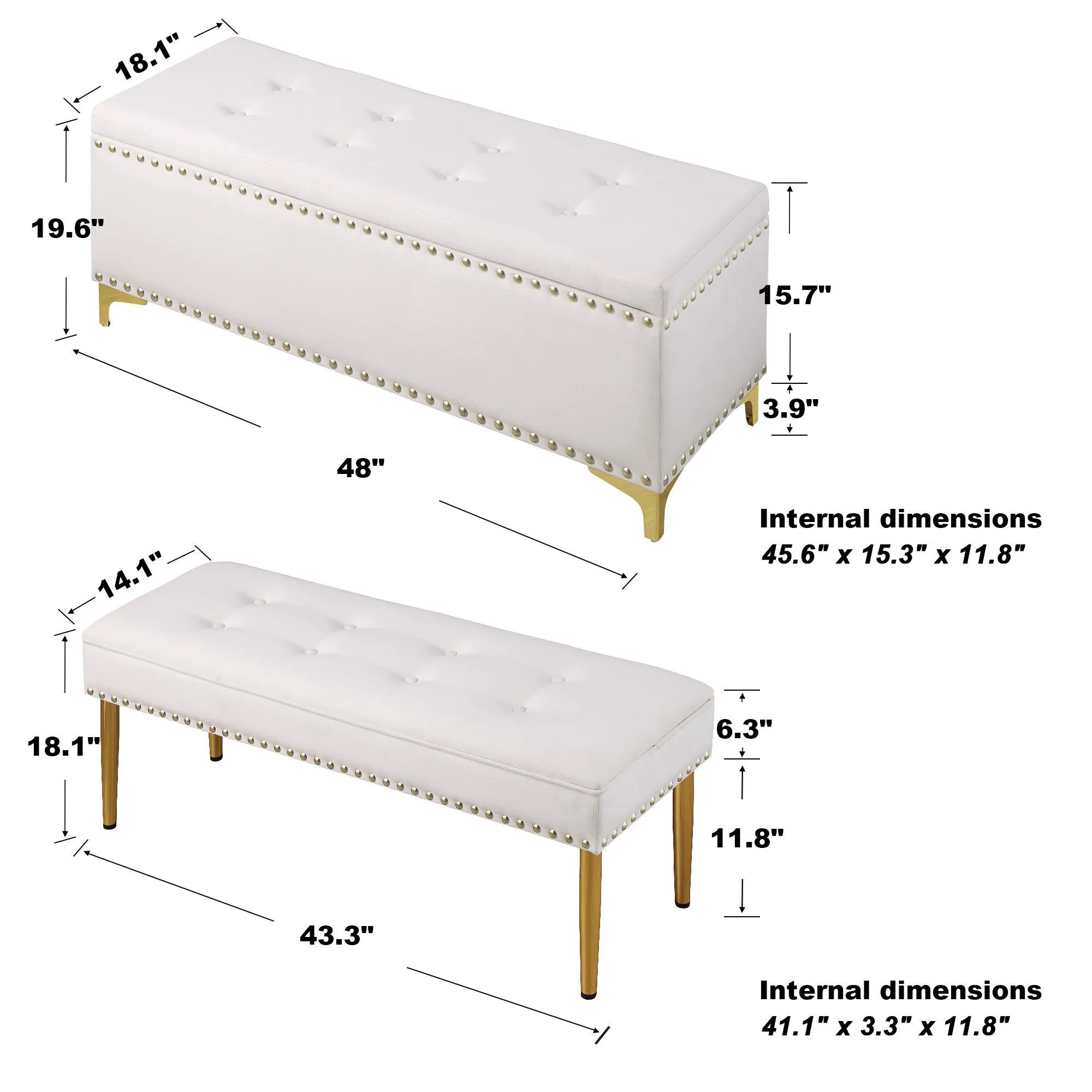 Tangley Large Storage Bench Set