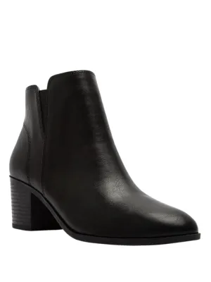 Topanga PU Leather Slip-On Booties