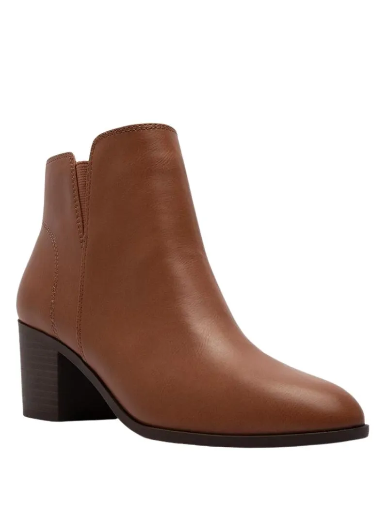 Topanga PU Leather Slip-On Booties