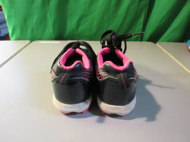 Used Rawlings Division Low Black/Pink Size 13 Kids Baseball/Softball Cleats