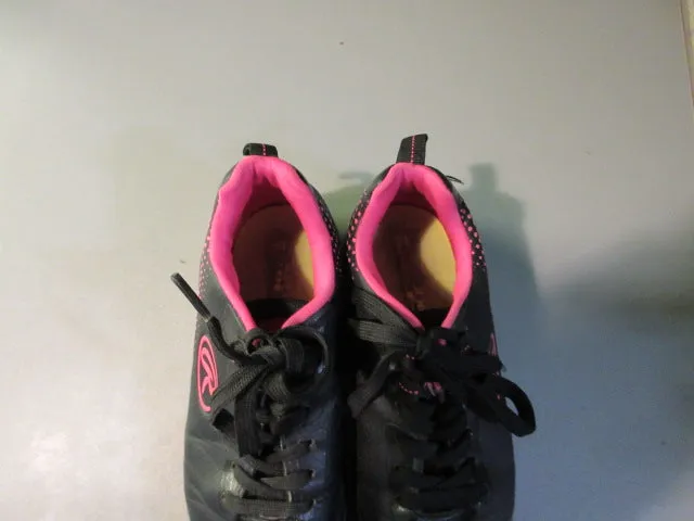 Used Rawlings Division Low Black/Pink Size 13 Kids Baseball/Softball Cleats