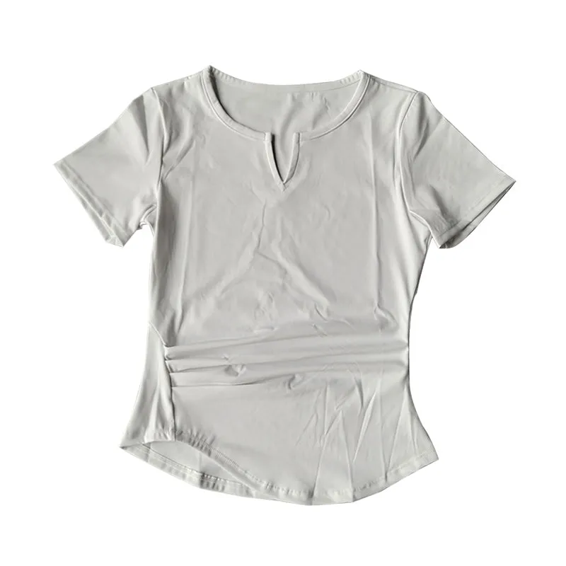 V-neck Short-sleeved Top