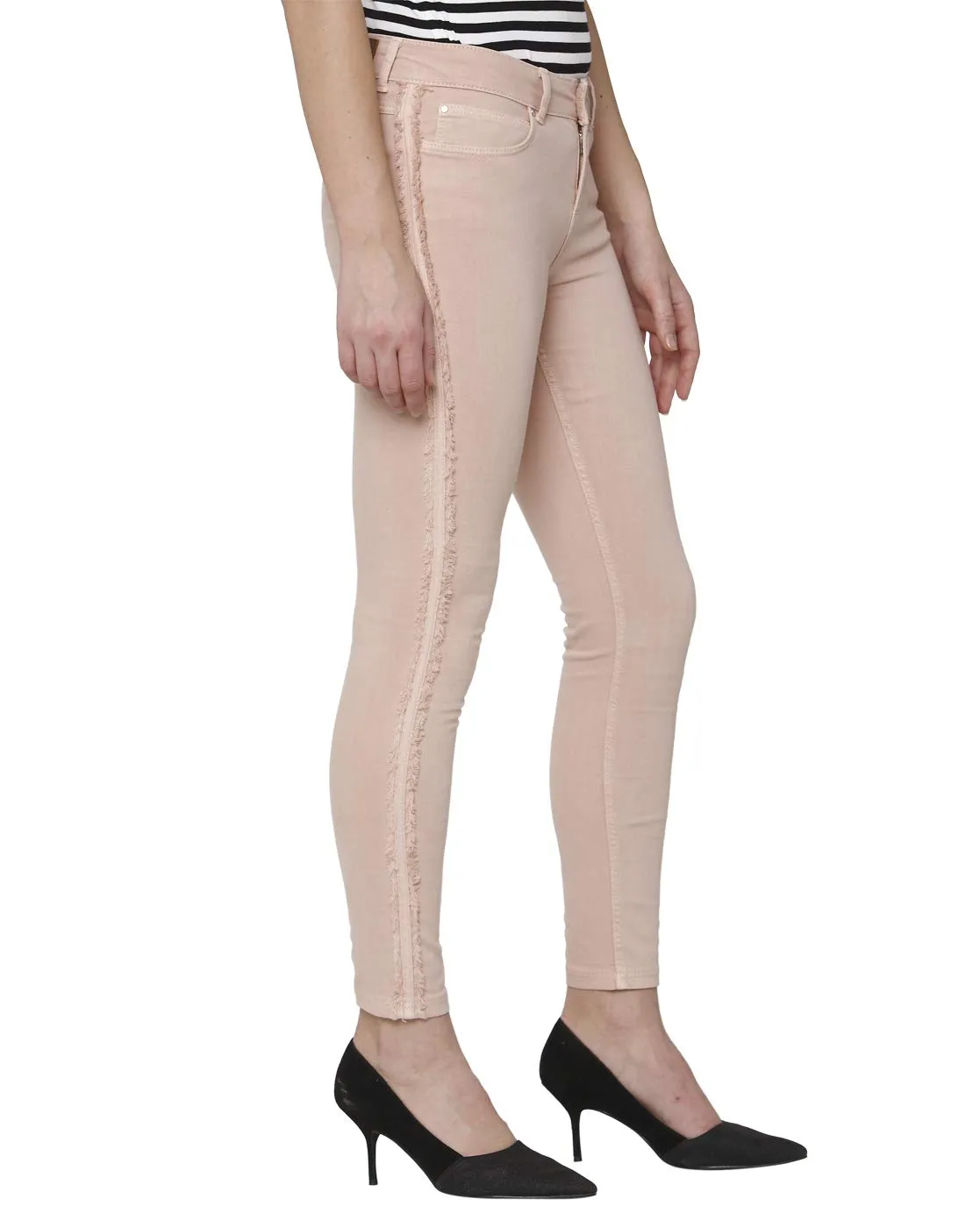 Vero Moda Women's Skinny Fit Jeans (2043147002_Misty Rose_26)