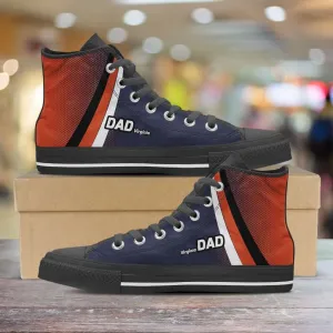 Virginia DAD Basketball Fans Canvas High Top Shoes