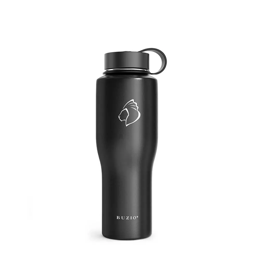 Water Bottle Fits in Car Cup Holder | Black | 32oz