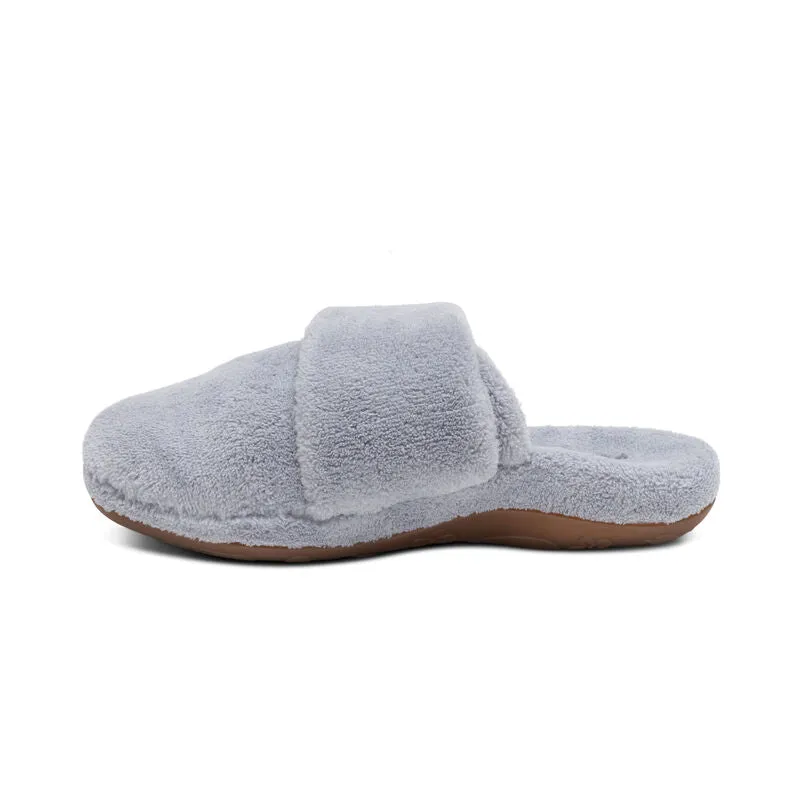 WOMEN'S AETREX MANDY CLOSED TOE SLIPPER | GREY