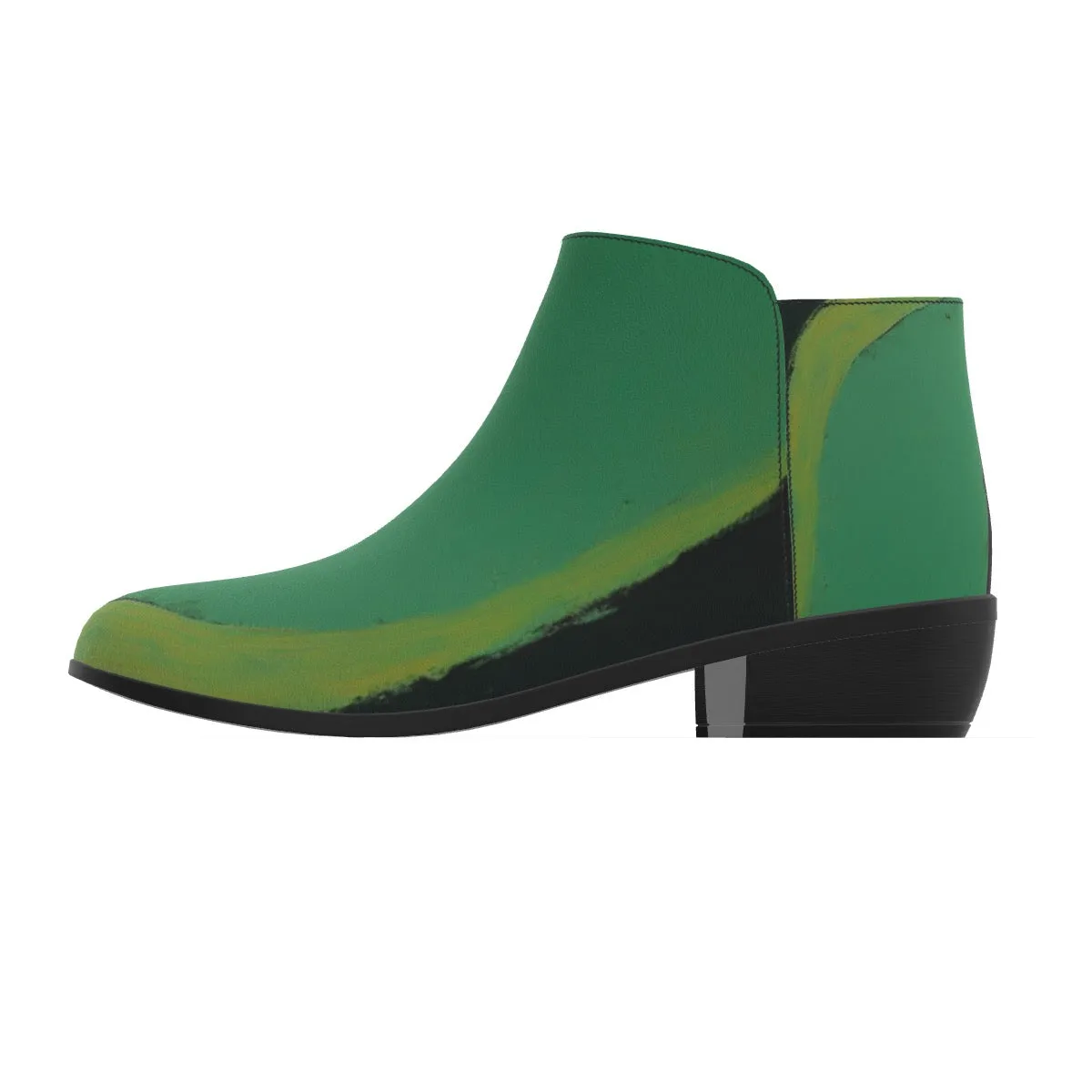 Women's Fashion Boots55 green in lime  print