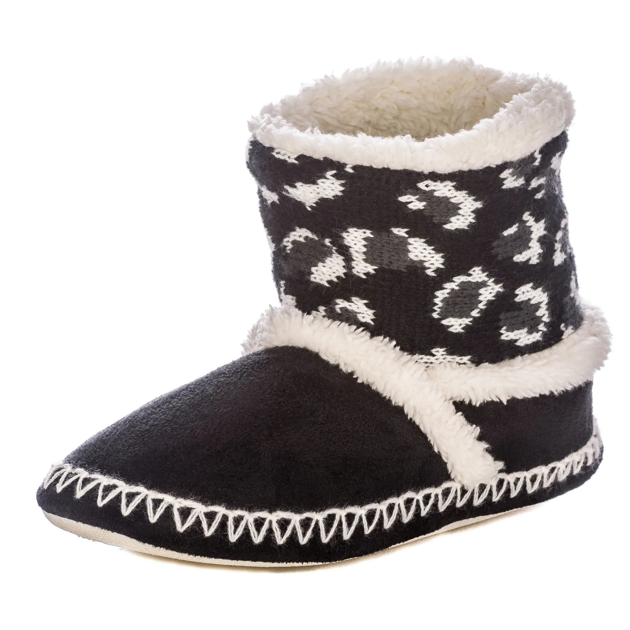 Women's Wildside Leopard Print Indoor Short Boot Slippers