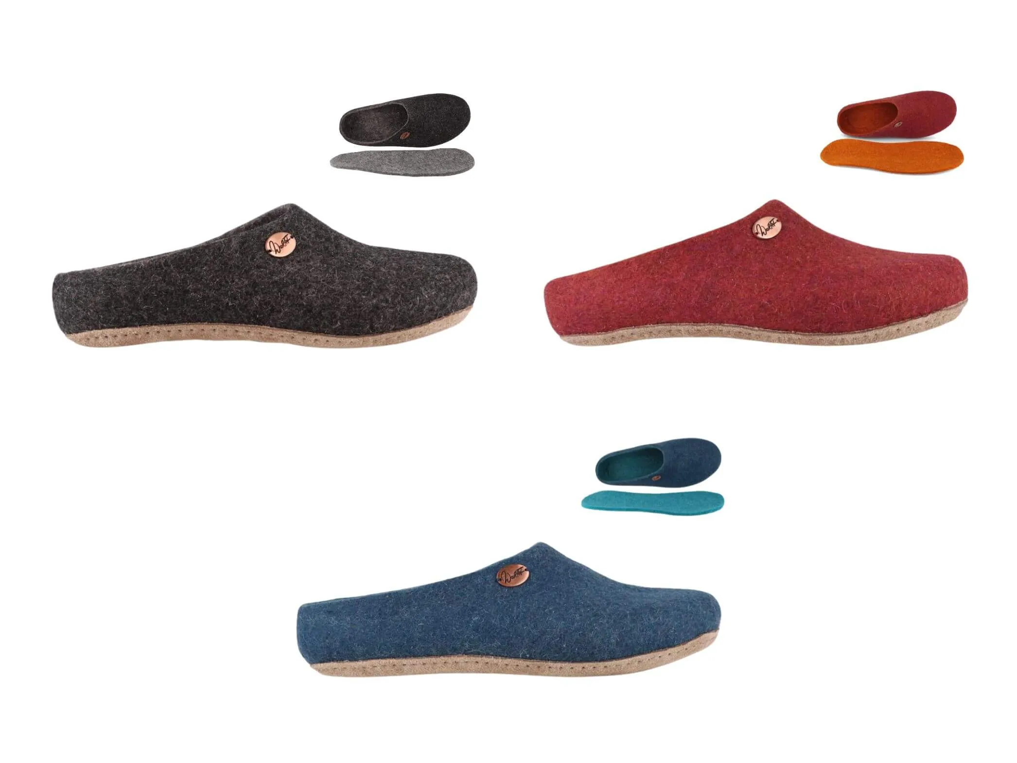 WoolFit Step | Summer Slippers with Insoles & Leather Sole