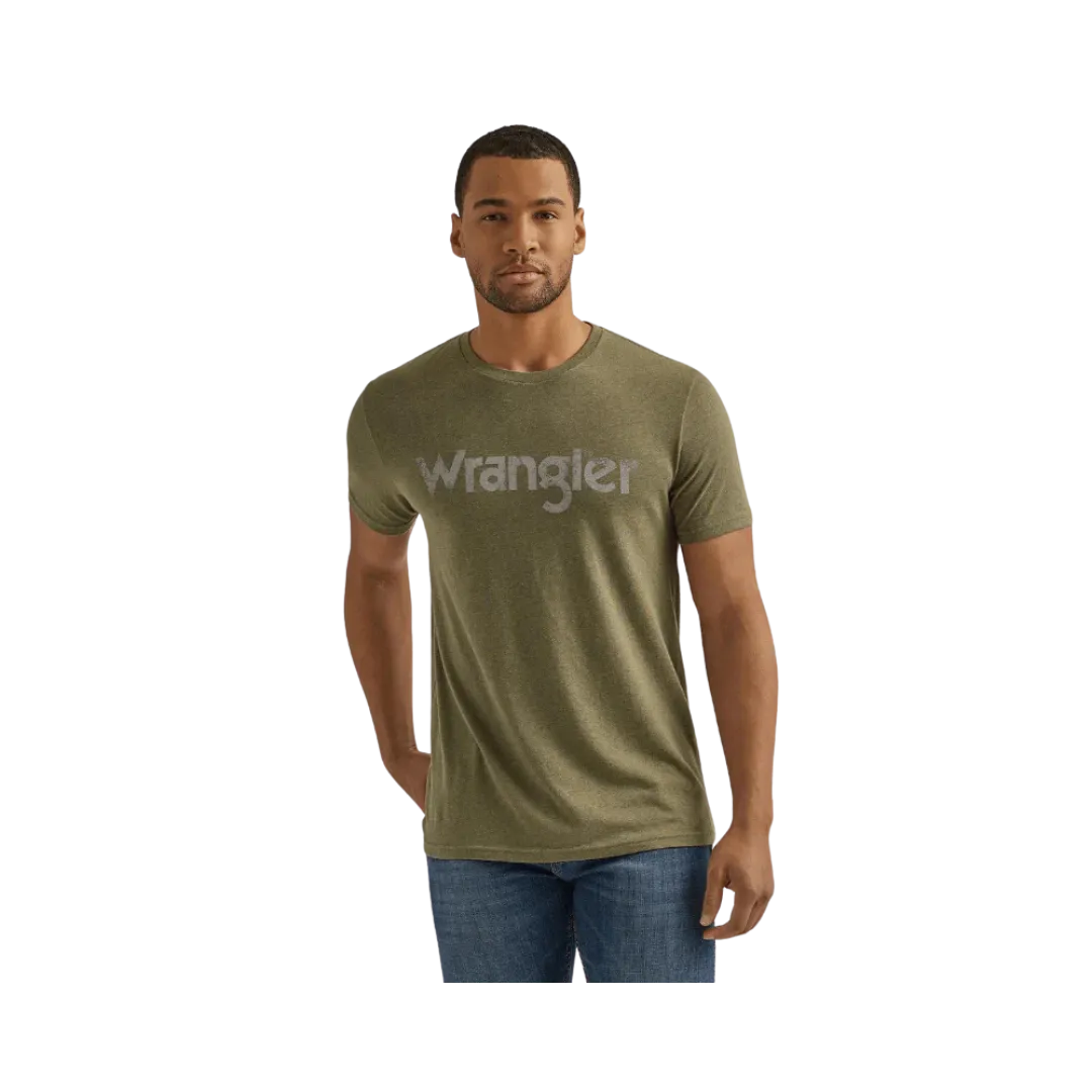 Wrangler Men's Sage Kabel Logo Short Sleeve T-Shirt